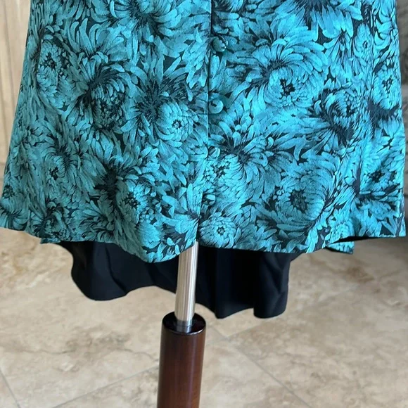 NWT Nicole Miller Vintage 100% Silk Strapless Floral Mini /Tunic Dress - Picture 5 of 13